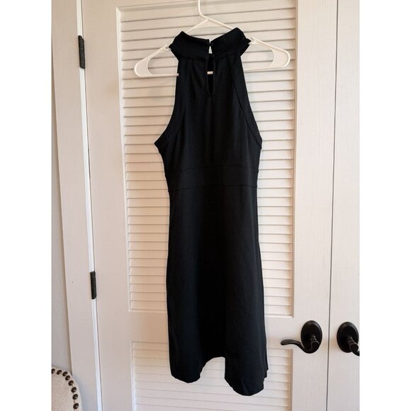 INC International Concepts Black Mock Neck Stretch Dress Women’s M Sleeveless - Picture 2 of 9